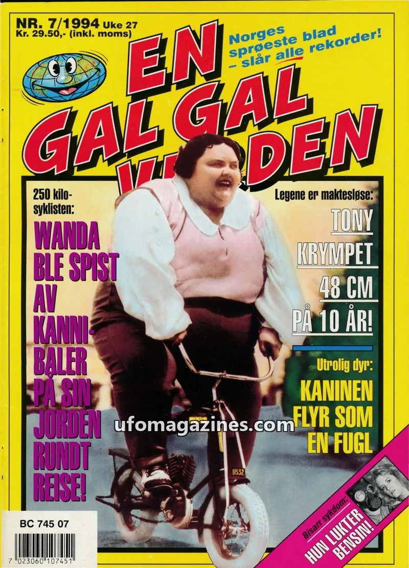 Cover of En Gal Gal Verden issue 7/1994: EN GAL GAL VERDEN