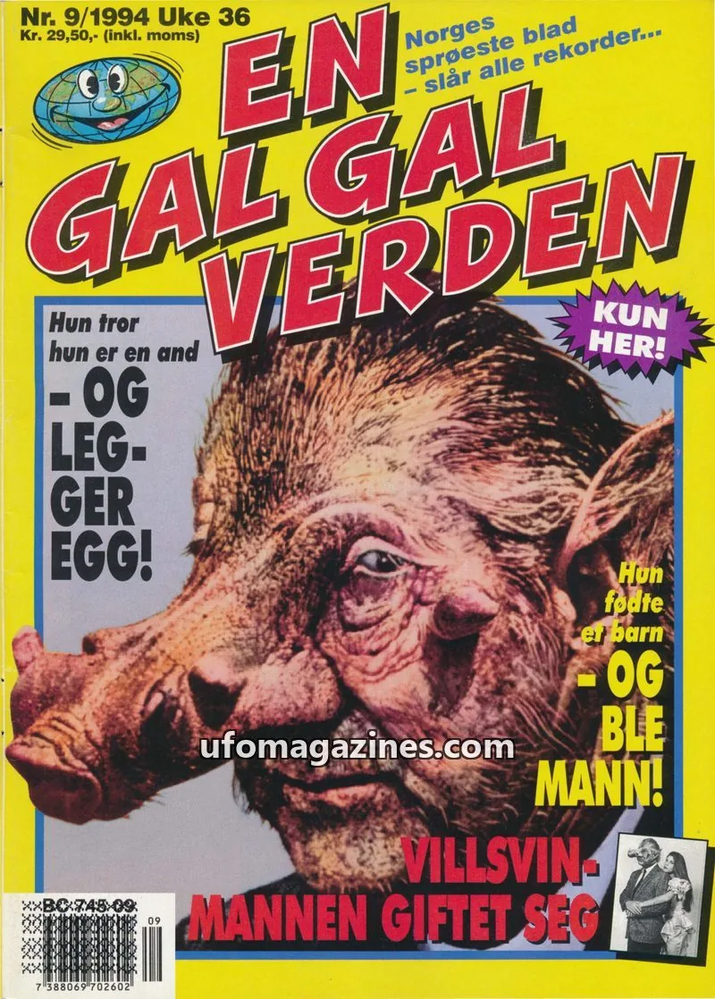 Cover of En Gal Gal Verden issue 9/1994: EN GAL GAL VERDEN