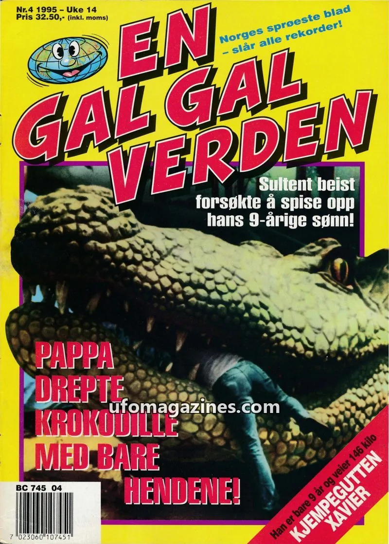 Cover of En Gal Gal Verden issue Nr.4 1995 - Uke 14: EN GAL GAL VERDEN