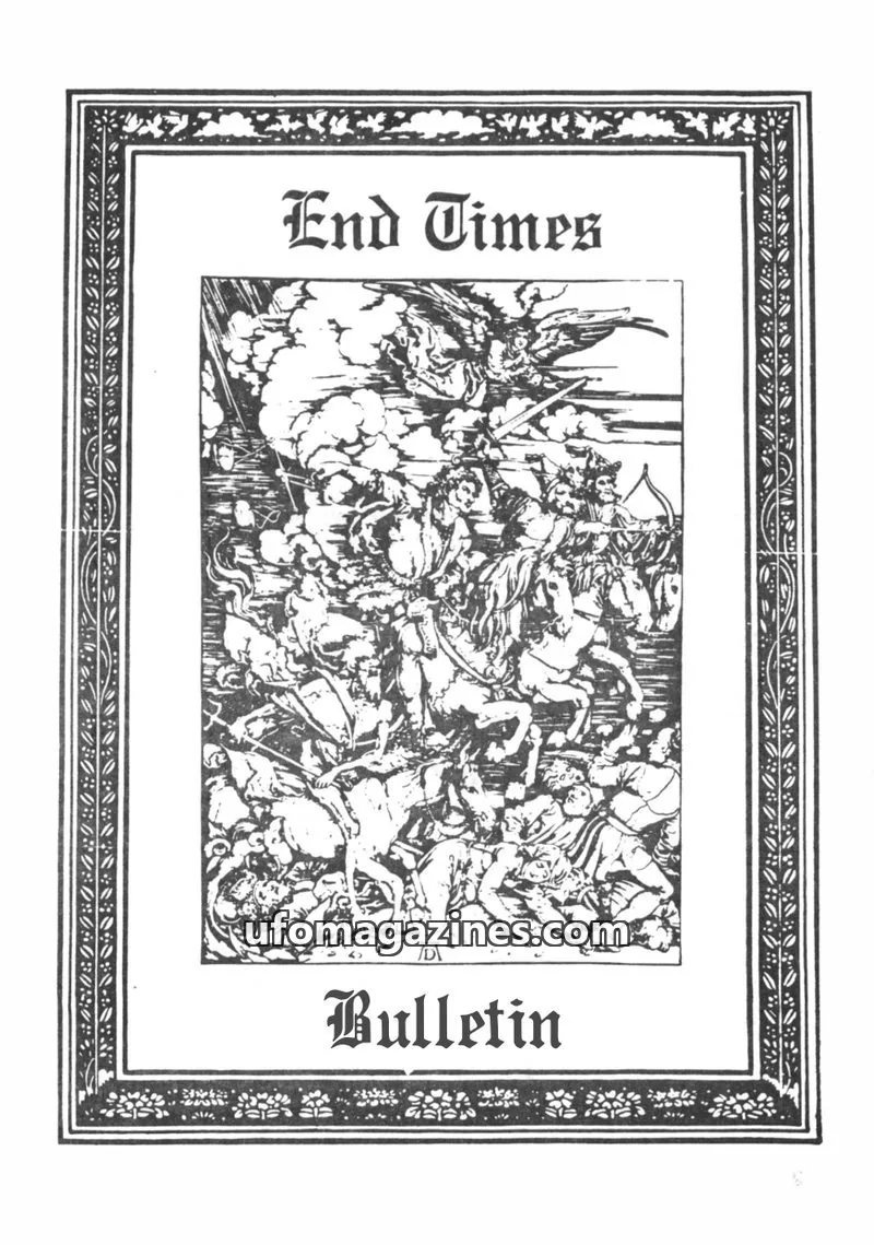 Cover of End Times Bulletin (Kevin McClure) issue ONE: End Times Bulletin
