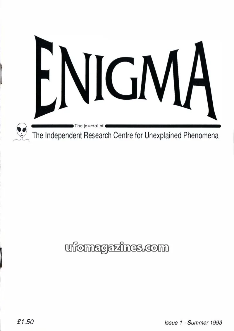 Cover of Enigma (Paul Vigay) issue 1: ENIGMA