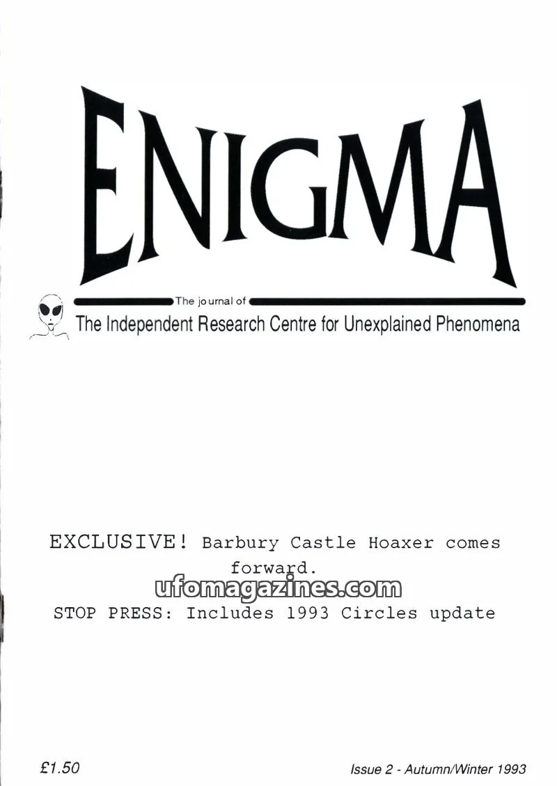 Cover of Enigma (Paul Vigay) issue 2: ENIGMA