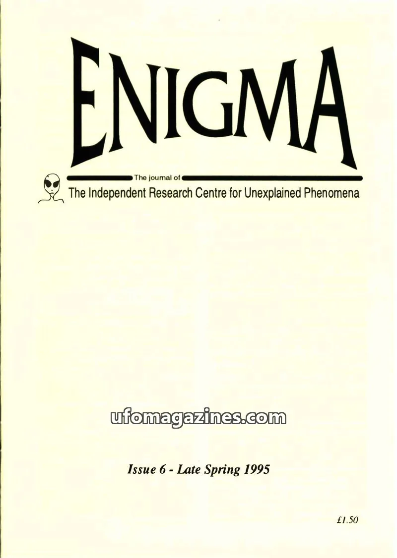 Cover of Enigma (Paul Vigay) issue 6: ENIGMA