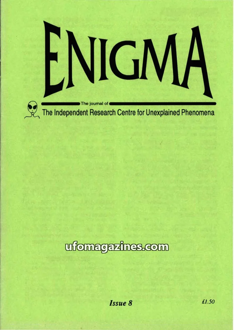 Cover of Enigma (Paul Vigay) issue 8: ENIGMA