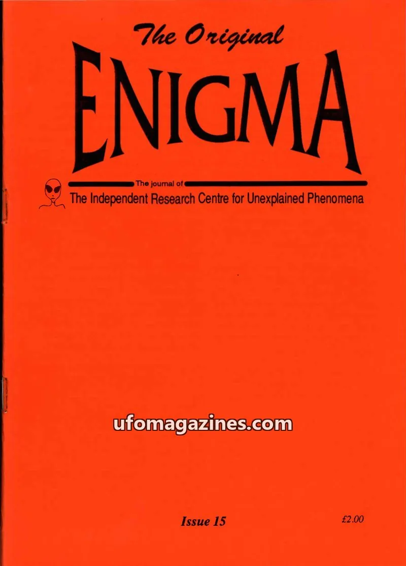 Cover of Enigma (Paul Vigay) issue 15: The Original ENIGMA