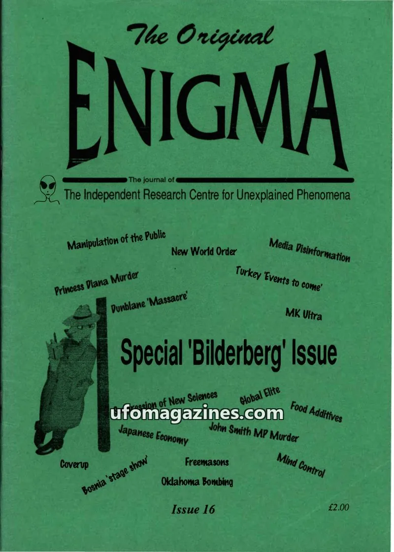 Cover of Enigma (Paul Vigay) issue 16: The Original ENIGMA