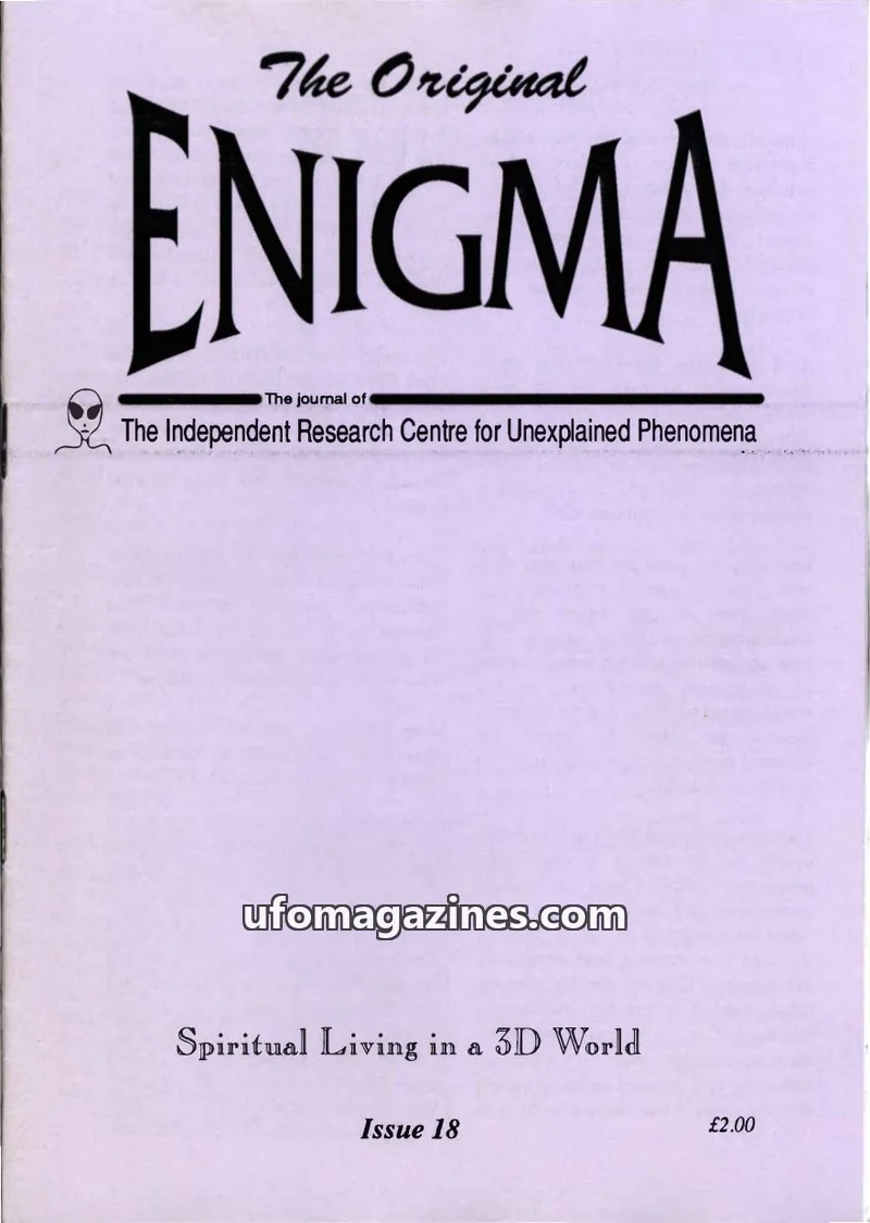 Cover of Enigma (Paul Vigay) issue 18: The Original ENIGMA