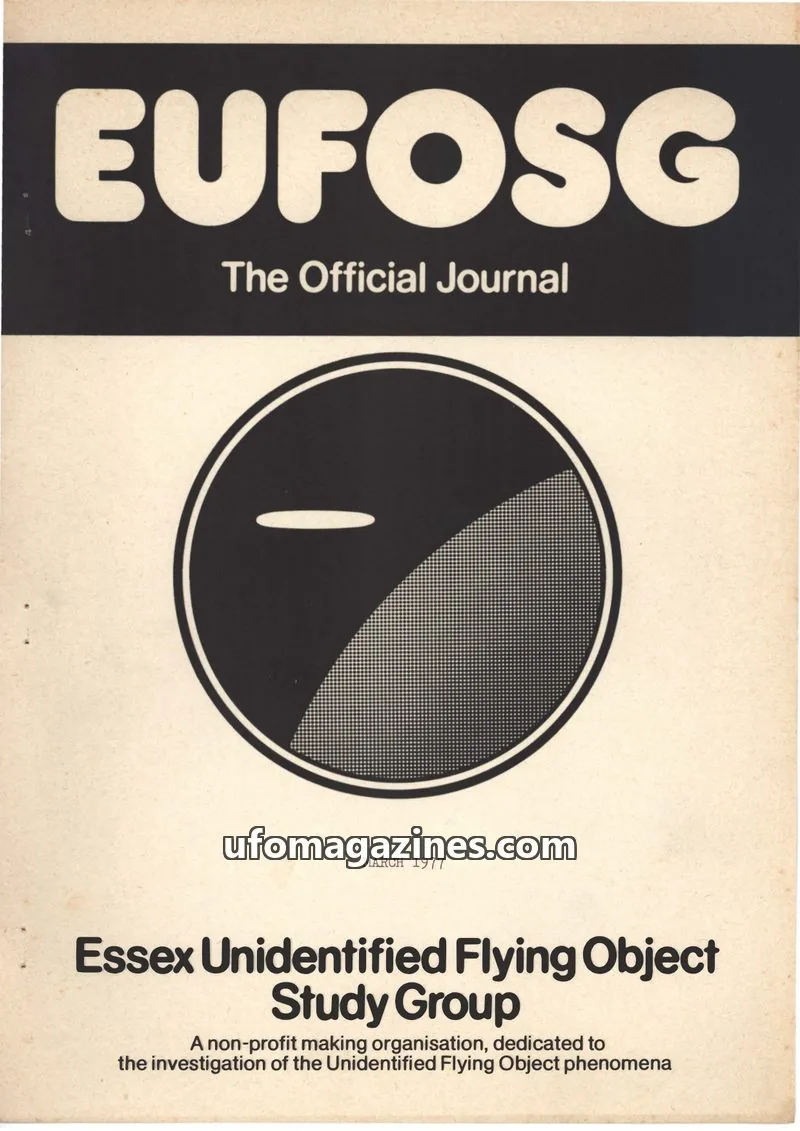 Cover of Essex Unidentified Flying Object Study Group issue No.2: EUFOSG The Official Journal