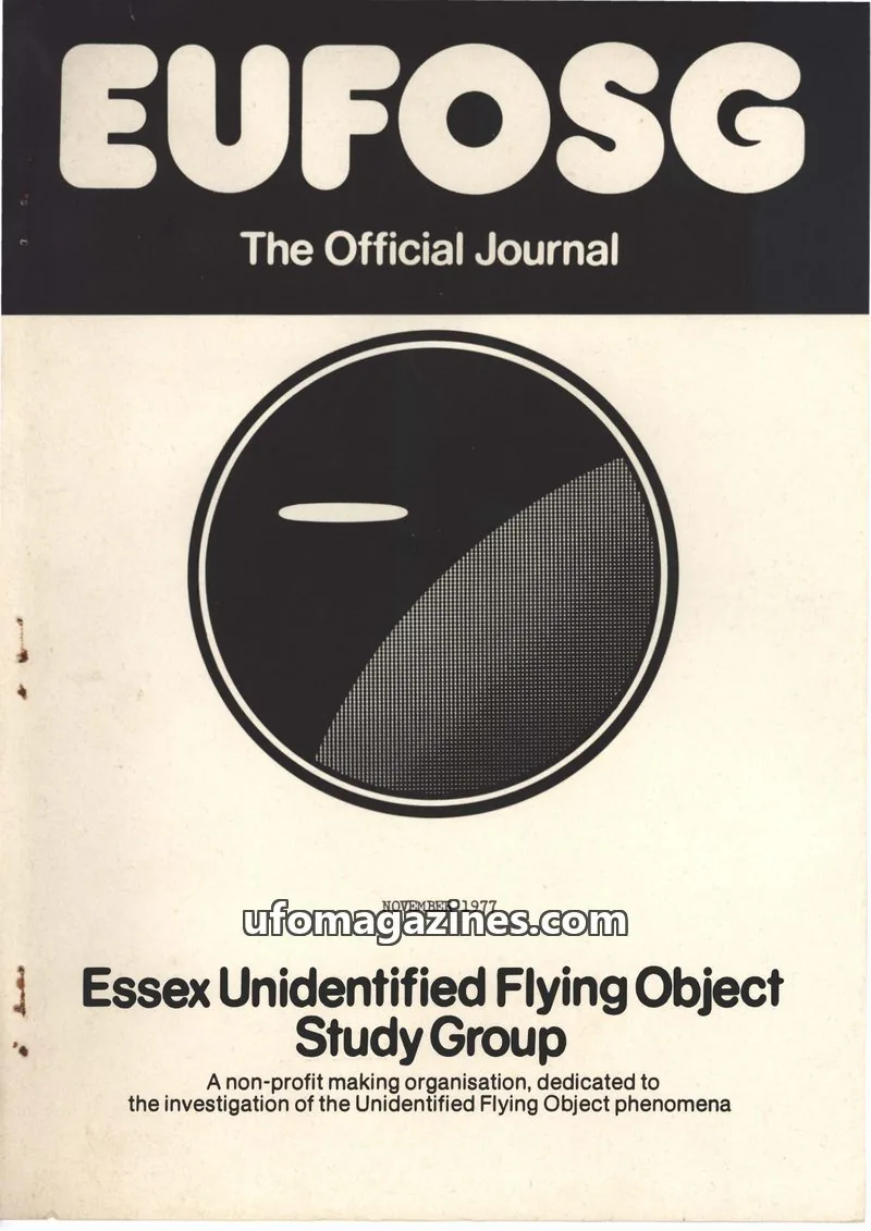Cover of Essex Unidentified Flying Object Study Group issue No.6: EUFOSG The Official Journal