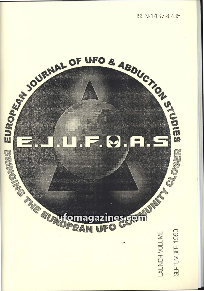 Cover of TRUTH issue LAUNCH VOLUME: EUROPEAN JOURNAL OF UFO & ABDUCTION STUDIES