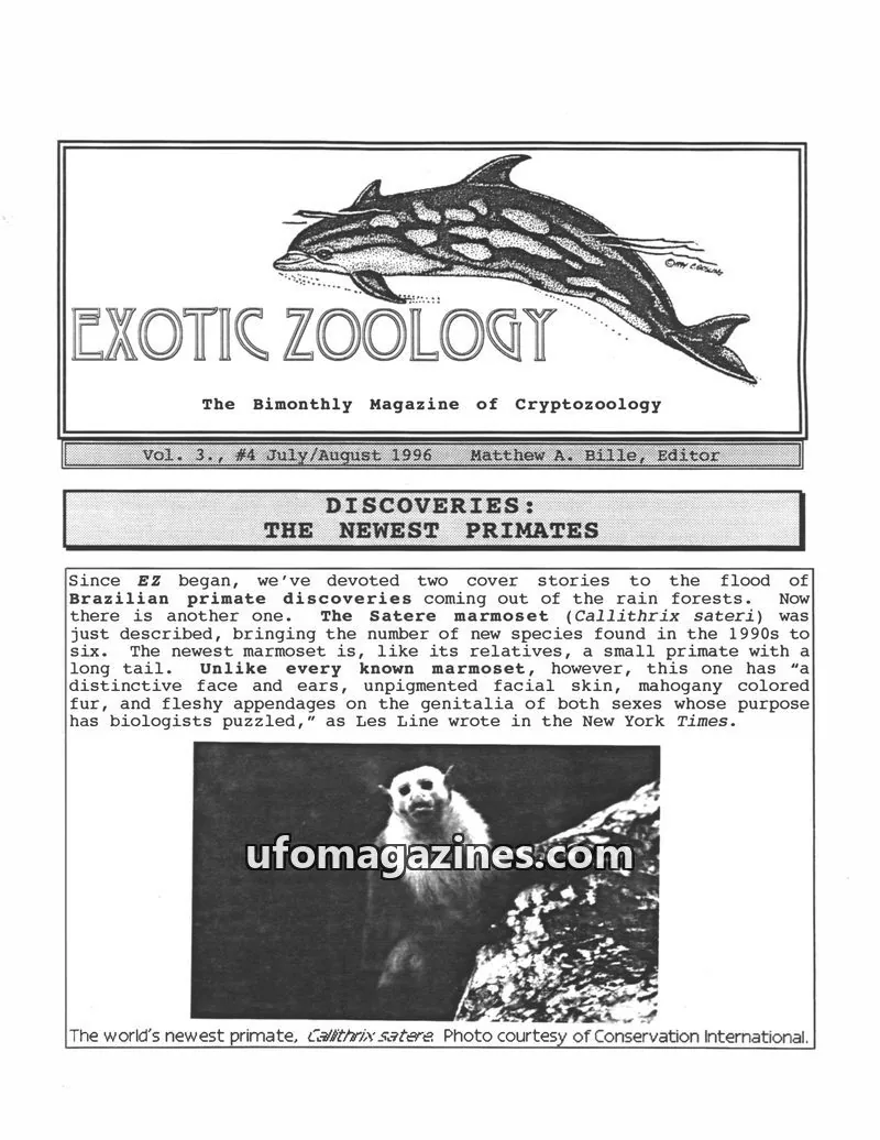Cover of Exotic Zoology (Matt Bille) issue #4: EXOTIC ZOOLOGY