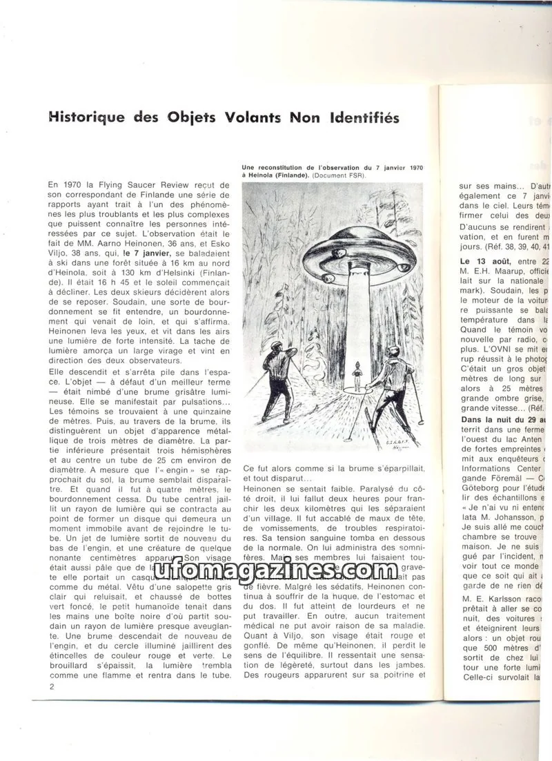 Cover of extracts issue 19: Historique des Objets Volants Non Identifiés