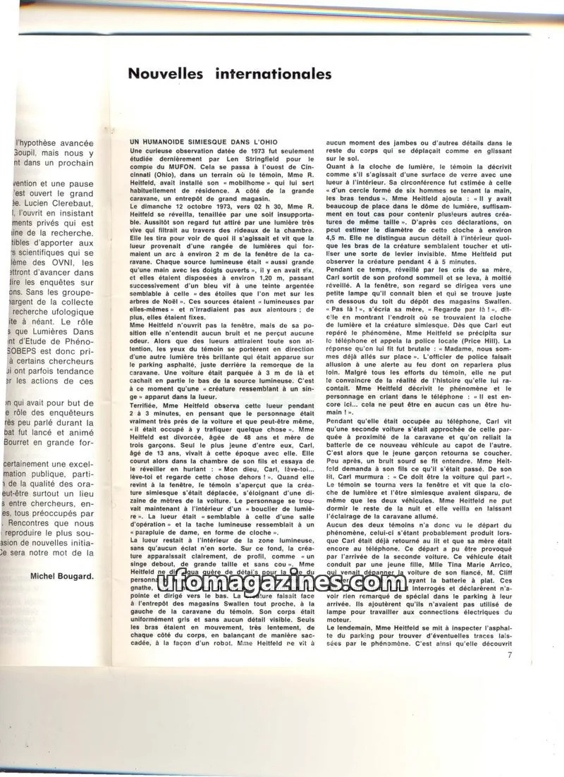 Cover of extracts issue 143: Nouvelles internationales
