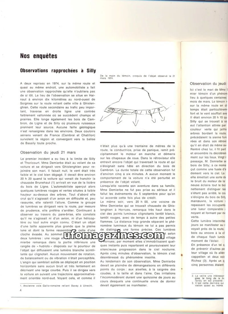 Cover of extracts issue 4: Nos enquêtes