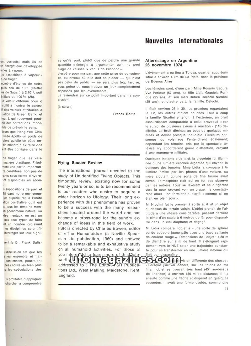 Cover of FSR Publications Ltd.: Flying Saucer Review