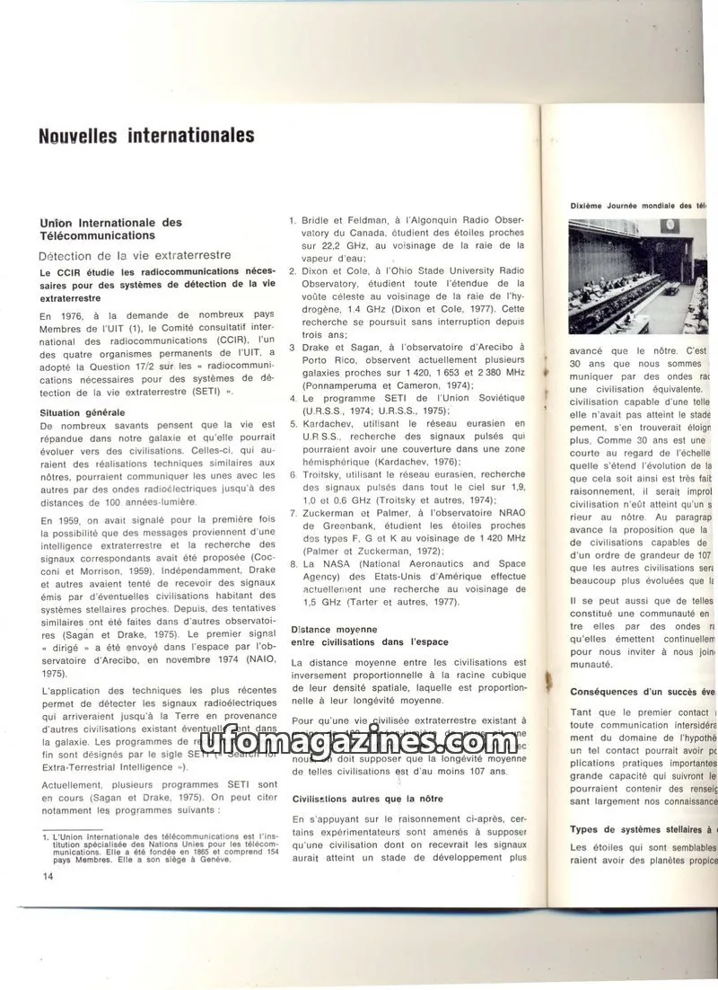Cover of extracts issue 14: Nouvelles internationales