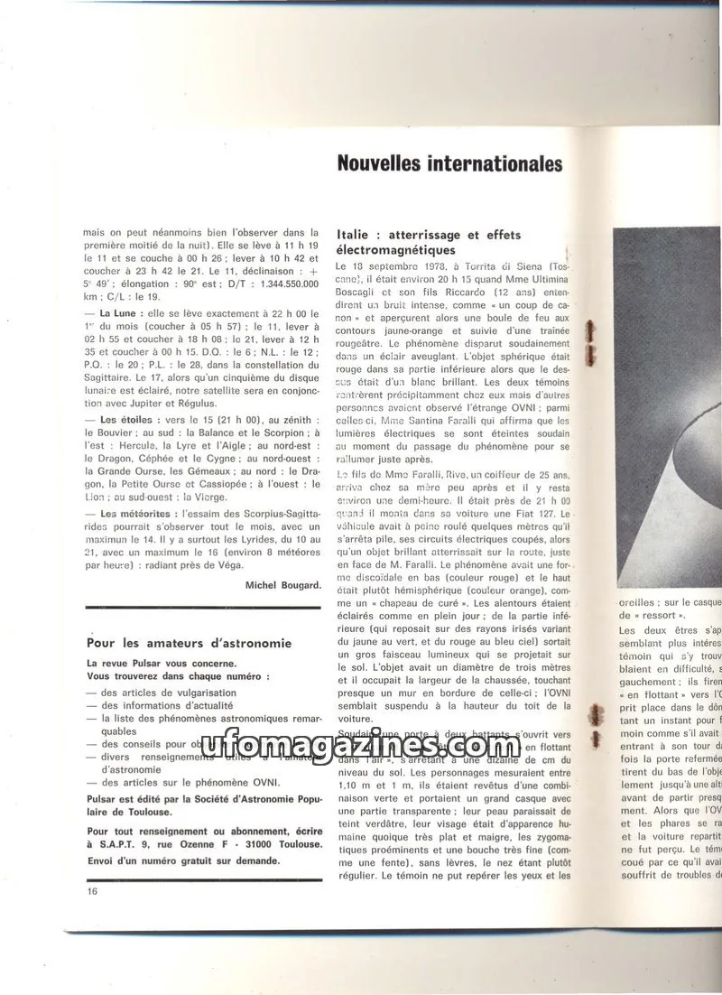 Cover of extracts issue 16: Nouvelles internationales