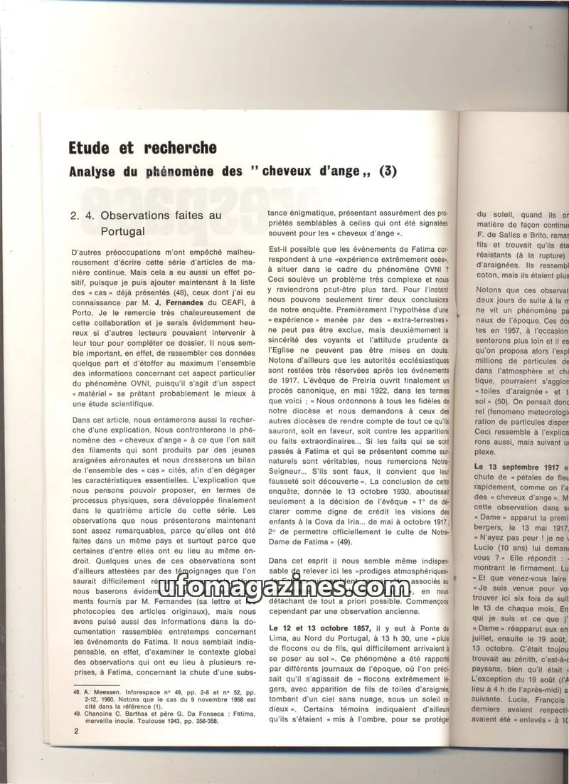 Cover of extracts issue 12: Phénomènes Aériens Non Identifiés