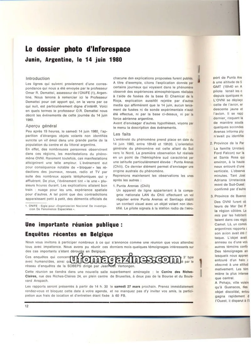 Cover of extracts issue 12: Le dossier photo d'Inforespace