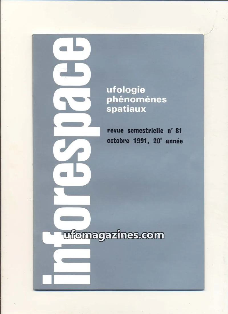 Cover of SOBEPS issue 81: inforespace