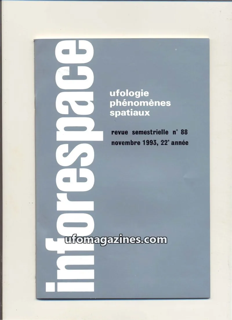 Cover of SOBEPS issue 88: inforespace
