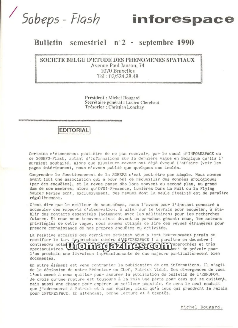 Cover of extracts issue n°2: Sobeps - Flash