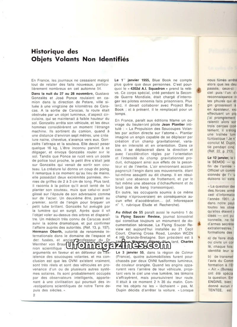 Cover of SOBEPS issue October 1972: Historique des Objets Volants Non Identifiés
