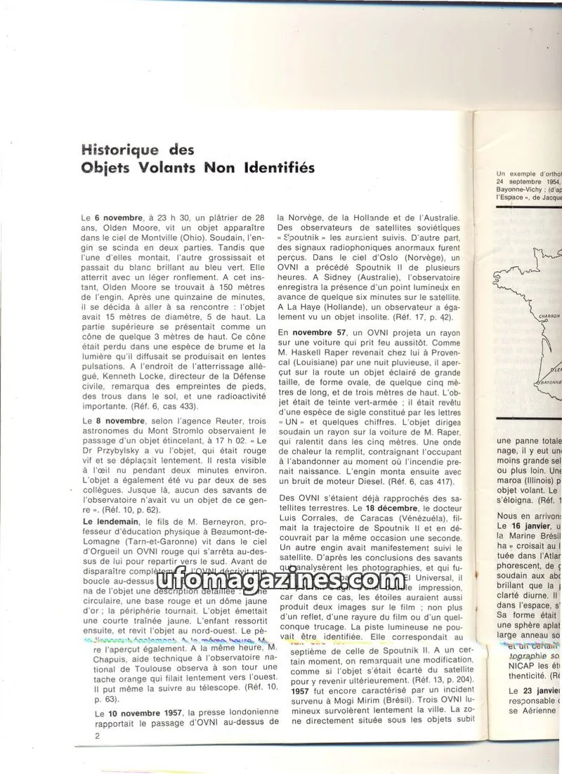 Cover of NICAP issue n° 1, 2 année: UFO Investigator