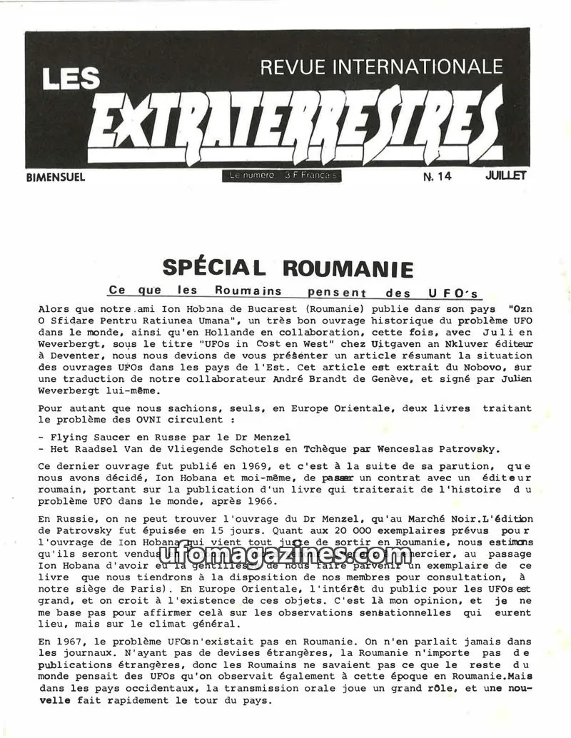 Cover of Extraterrestres, Les (GEOS) issue 14: LES EXTRATERRESTRES