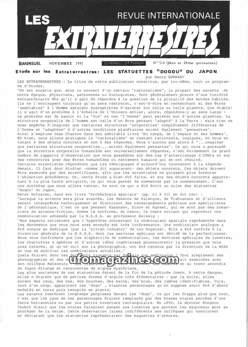 Cover of Extraterrestres, Les (GEOS) issue 18: LES EXTRATERRESTRES