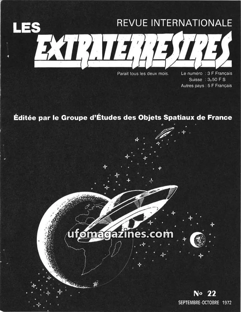 Cover of Groupe d'Études des Objets Spatiaux de France issue 22: LES EXTRATERRESTRES