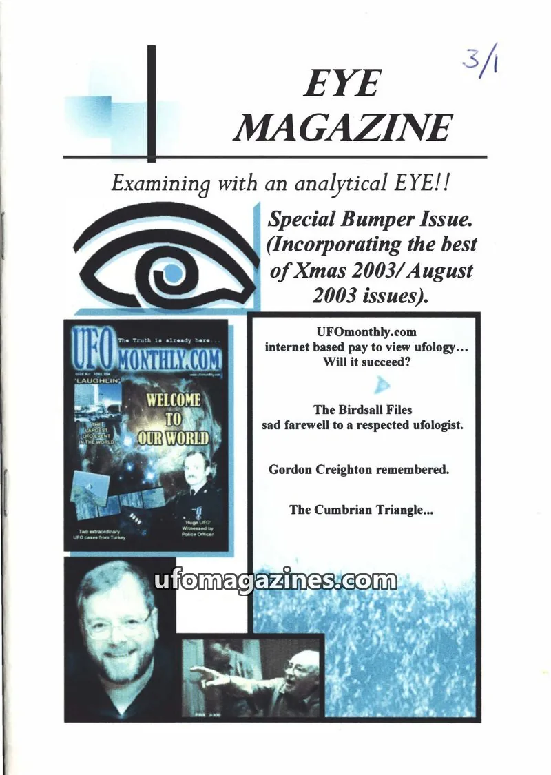 Cover of EYE Magazine (Evers) issue 3, number 1: EYE MAGAZINE