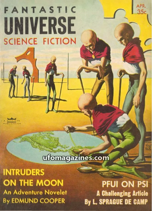 Cover of Fantastic Universe issue APR.: FANTASTIC UNIVERSE SCIENCE FICTION
