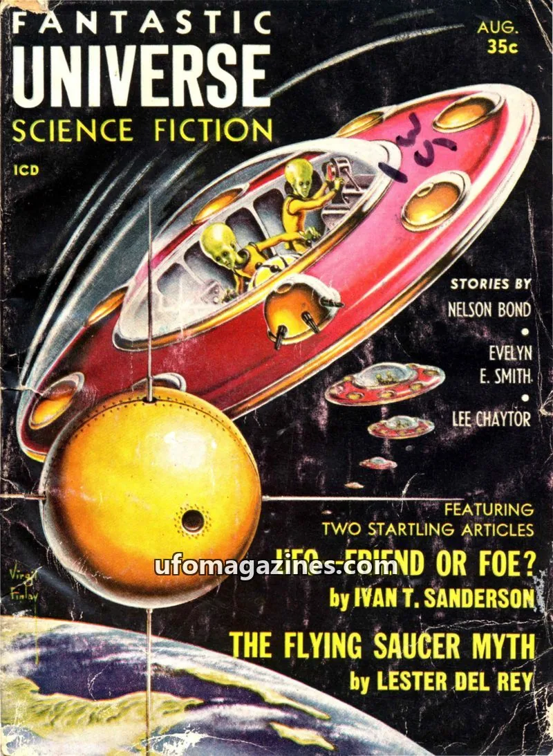 Cover of ICD issue AUG.: FANTASTIC UNIVERSE SCIENCE FICTION