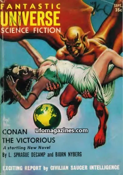 Cover of Fantastic Universe issue SEPT: FANTASTIC UNIVERSE SCIENCE FICTION