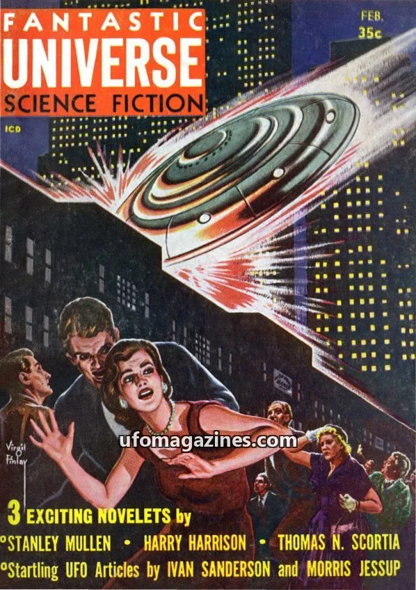 Cover of ICD issue FEB.: FANTASTIC UNIVERSE SCIENCE FICTION