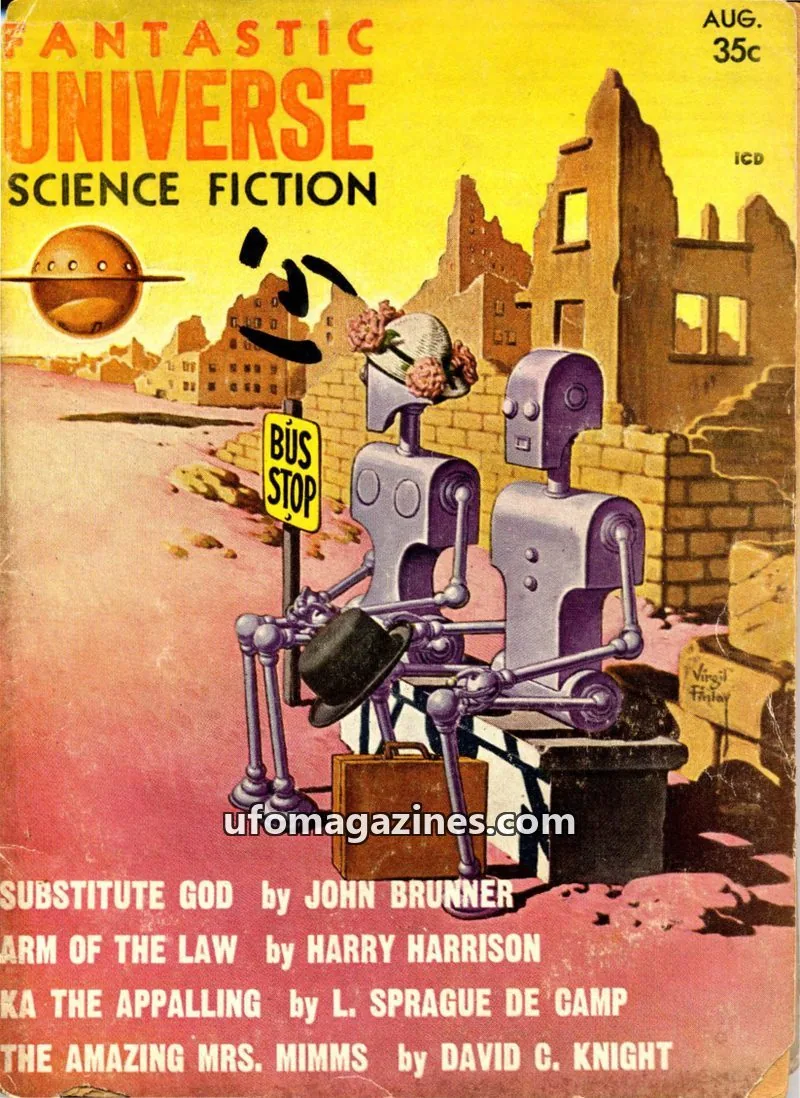 Cover of ICD issue August: FANTASTIC UNIVERSE SCIENCE FICTION