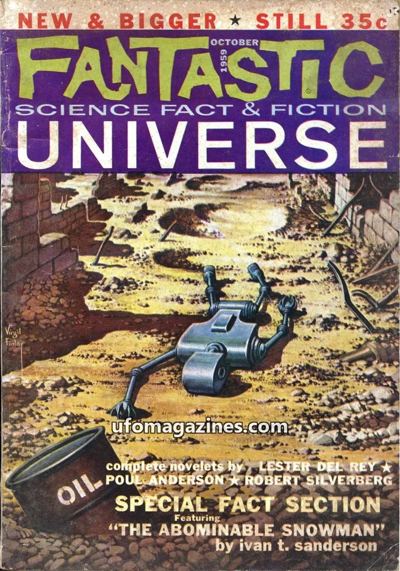 Cover of Ziff-Davis Publishing Company issue OCTOBER: FANTASTIC SCIENCE FACT & FICTION UNIVERSE