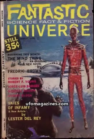Cover of Fantastic Universe issue MARCH 1960: FANTASTIC SCIENCE FACT & FICTION UNIVERSE