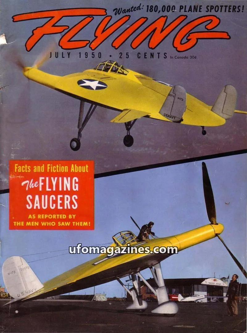Cover of Flying Magazine issue JULY 1950: FLYING