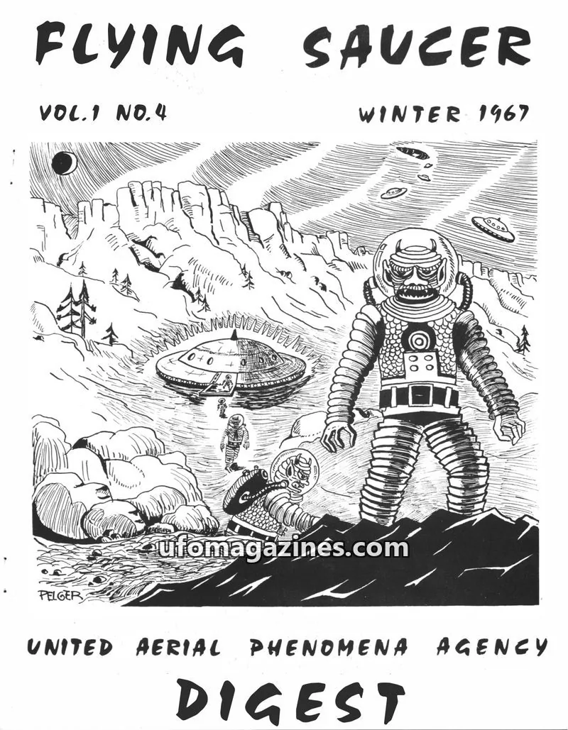 Cover of UNITED AERIAL PHENOMENA AGENCY issue VOL.1 NO.4: FLYING SAUCER