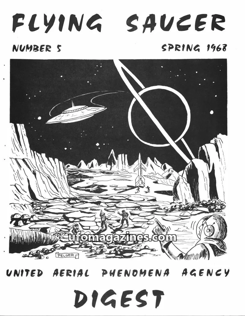 Cover of UNITED AERIAL PHENOMENA AGENCY issue 5: FLYING SAUCER DIGEST