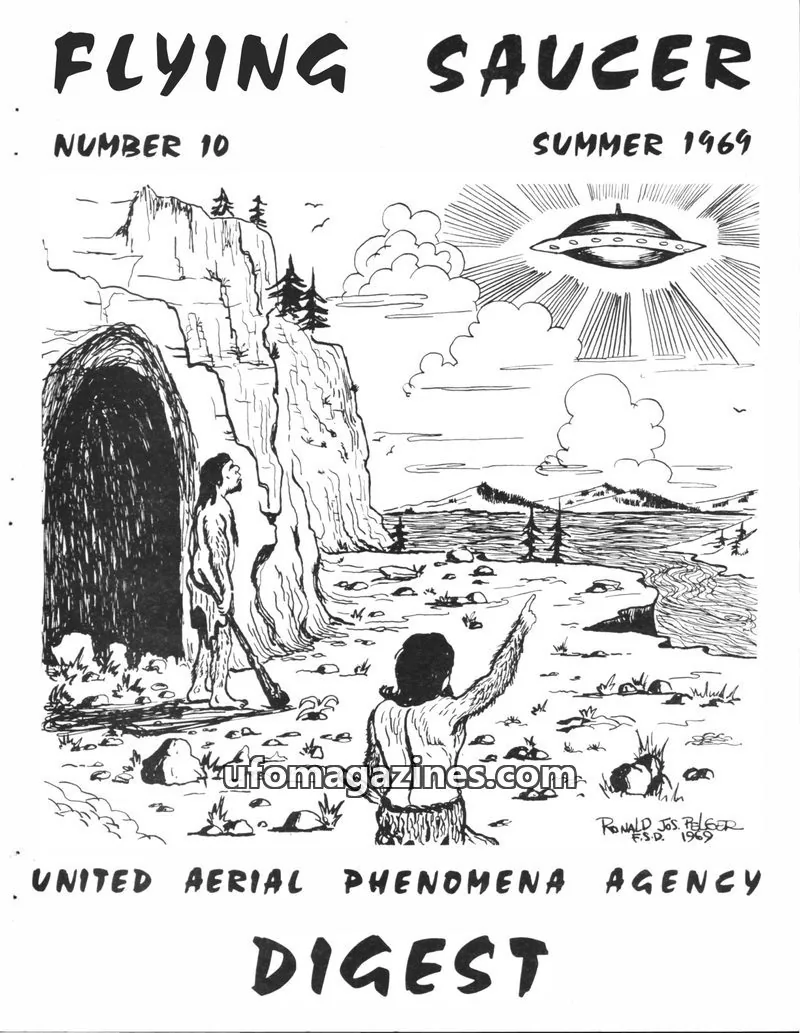 Cover of UNITED AERIAL PHENOMENA AGENCY issue 10: FLYING SAUCER DIGEST