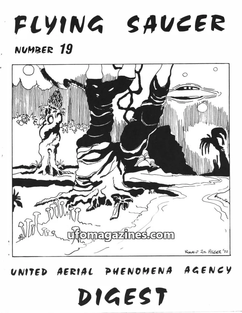 Cover of UNITED AERIAL PHENOMENA AGENCY issue 19: FLYING SAUCER DIGEST