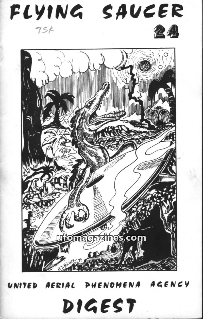 Cover of United Aerial Phenomena Agency (UAPA) issue 24: FLYING SAUCER DIGEST