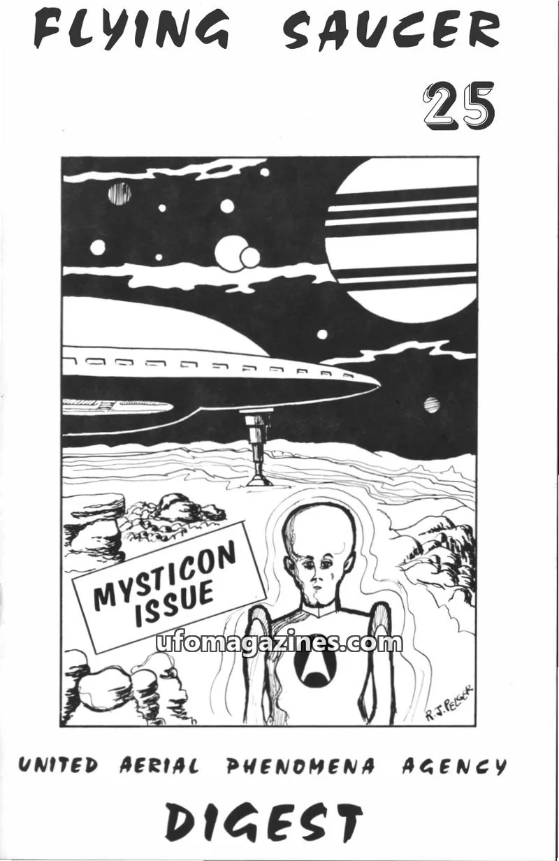 Cover of United Aerial Phenomena Agency (UAPA) issue 25: FLYING SAUCER DIGEST