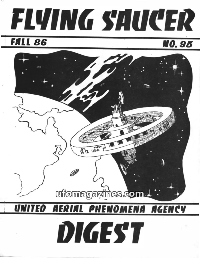 Cover of United Aerial Phenomena Agency (UAPA) issue 95: FLYING SAUCER DIGEST
