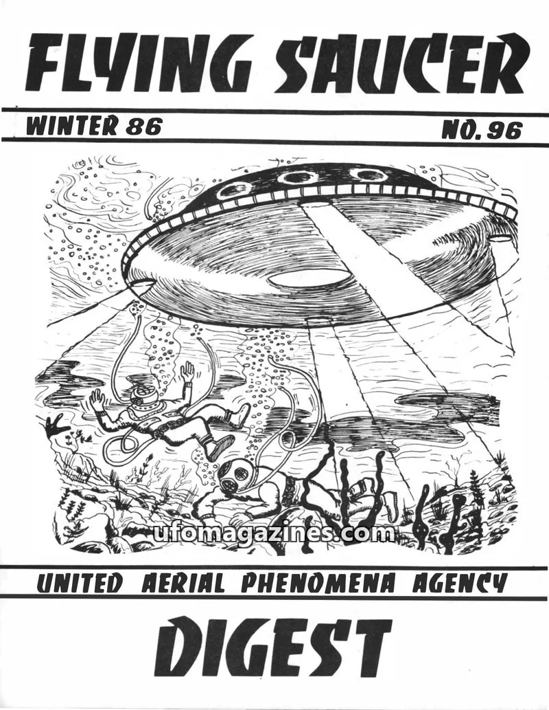 Cover of UNITED AERIAL PHENOMENA AGENCY issue 96: FLYING SAUCER DIGEST