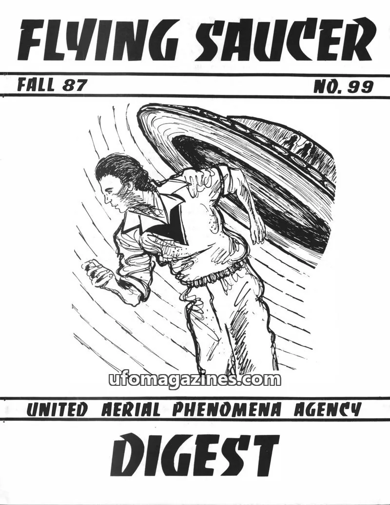 Cover of UNITED AERIAL PHENOMENA AGENCY issue 99: FLYING SAUCER