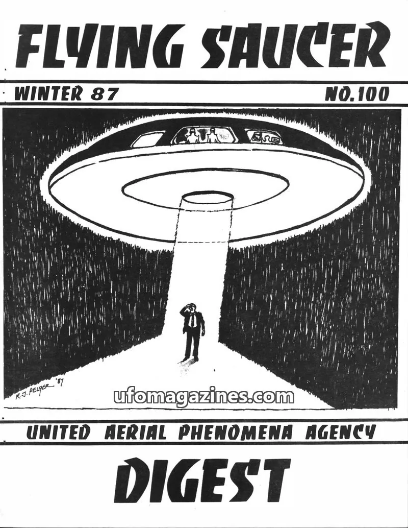 Cover of UNITED AERIAL PHENOMENA AGENCY issue 100: FLYING SAUCER